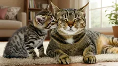 Kuinka totuttaa aikuinen kissa uuteen kissanpentuun: askel askeleelta opas